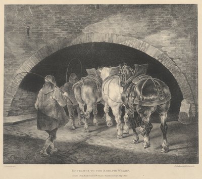 Eingang zum Adelphi Wharf von Theodore Gericault