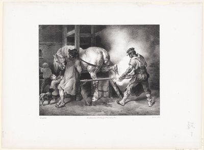 Le Maréchal flamand (Der flämische Schmied) von Theodore Gericault