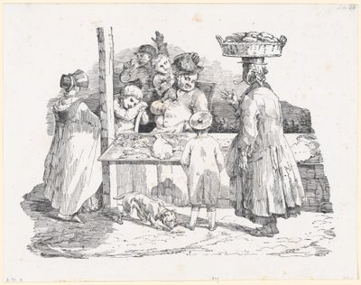 Der schlafende Fischhändler von Theodore Gericault