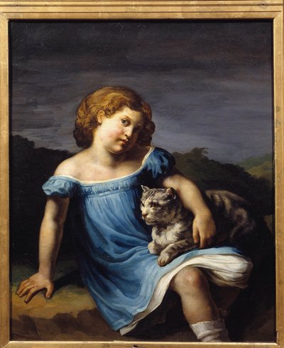 Porträt von Louise Vernet als Kind von Theodore Gericault