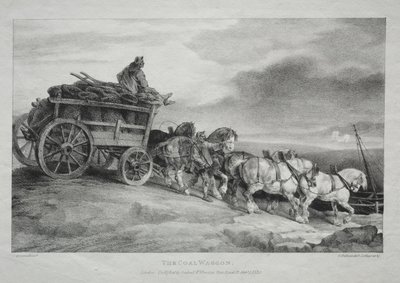 Der Kohlenwagen von Theodore Gericault