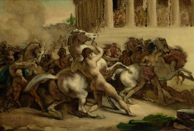 Das Rennen der reiterlosen Pferde von Theodore Gericault