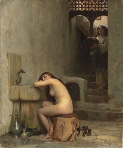 Ruhe im Bad, 1888 von Theodore Jacques Ralli