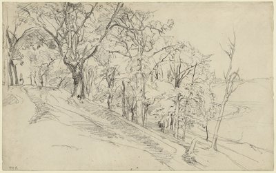 Wald in Boisrémon (recto); Hütte im Wald (verso) von Theodore Rousseau