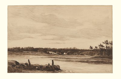 Der Loing-Fluss am Rande des Waldes von Fontainebleau von Theodore Rousseau