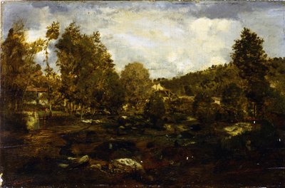 Das Tal von Tiffauge von Pierre Etienne Theodore Rousseau