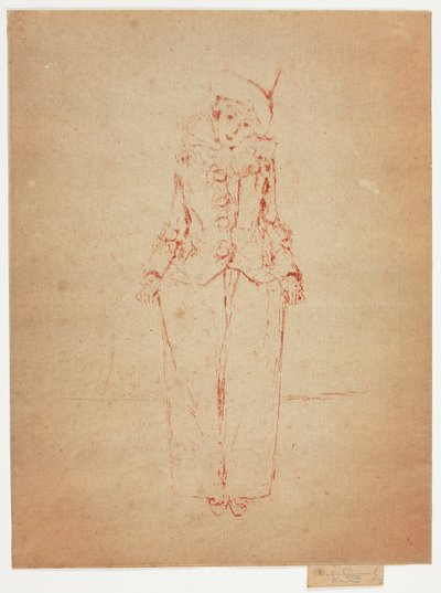 Pierrot en Pied, Porträt der Dame A. C. von Theodore Roussel