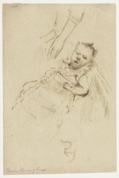 Porträt von Margery Chambers, zehn Wochen alt von Theodore Roussel