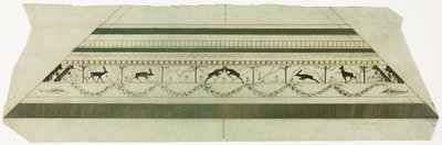 Rahmen mit Hirsch- und Blumenmuster (unterer Rahmenabschnitt) von Theodore Roussel