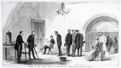 Lobby des Weißen Hauses in Washington von Theodore Russell Davis