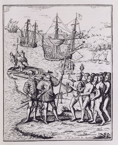 Kolumbus auf Hispaniola, aus 