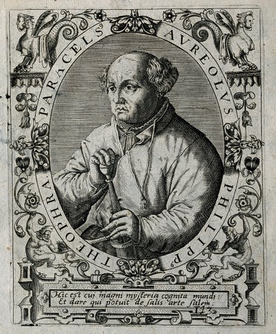 Philippus Theophrastus Aureolus Bombastus von Hohenheim Paracelsus, 1645 von Theodore de Bry