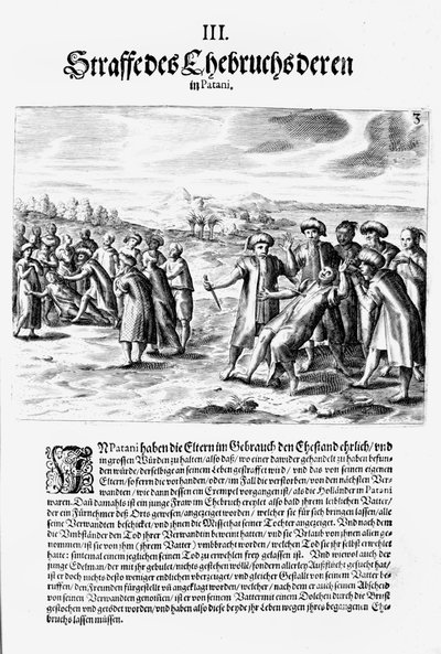 Eine Rechnung begleichen, 1606 von Theodore de Bry