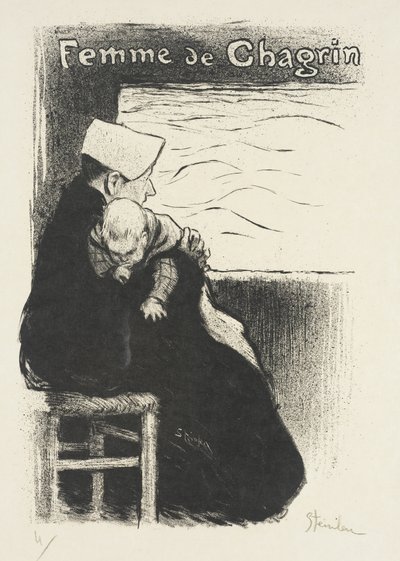 Trauernde Frau von Théophile Alexandre Steinlen