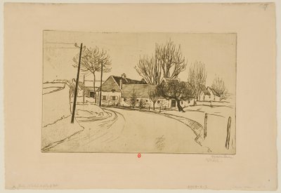 [Das Haus am Dorfeingang] von Théophile Alexandre Steinlen