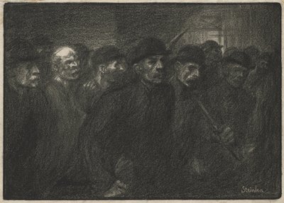 Arbeiter verlassen die Fabrik von Théophile Alexandre Steinlen