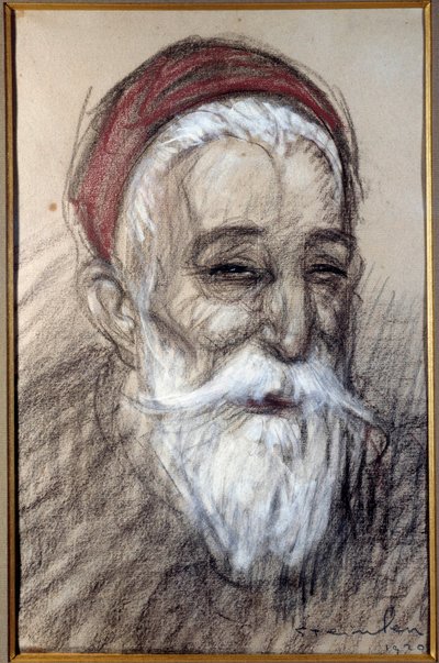Porträt des französischen Politikers Anatole France (1844-1924) von Théophile Alexandre Steinlen
