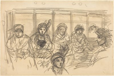 Reiter in der Metro von Théophile Alexandre Steinlen