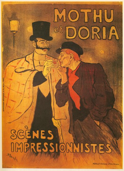 Théophile A. Steinlen: Mothu et Doria. Szenen Impressionistes. Frankreich (Litho) von Théophile Alexandre Steinlen