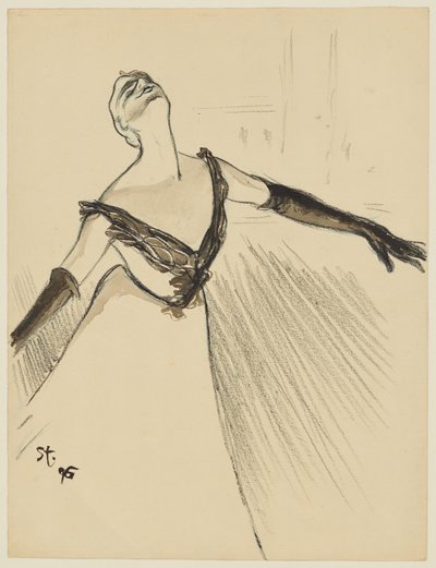 Yvette Guilbert von Théophile Alexandre Steinlen