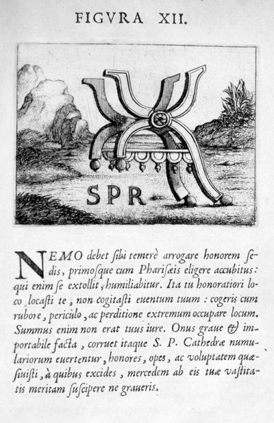Prophezeiungsfigur XII aus Prognosticatio Eximii Doctoris Paracelsi, 1536 von Theophrastus Bombastus von Hohenheim Paracelsus