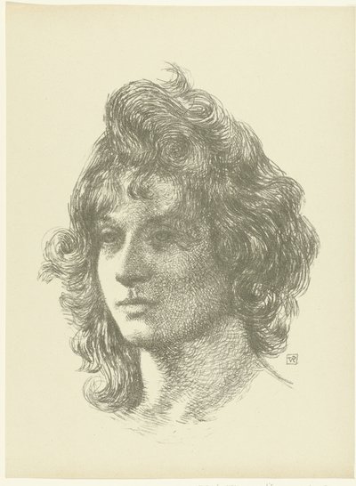 Porträt einer jungen Frau von Théo van Rysselberghe