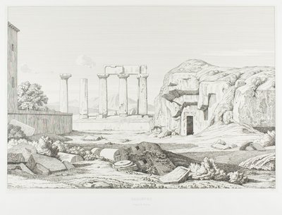 Korinth: Tempel des Neptun von Théodore Caruelle d