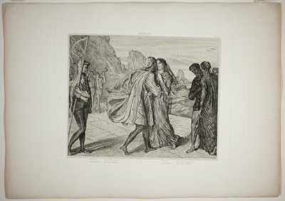O mein schöner Krieger!, Platte fünf aus Othello von Théodore Chassériau