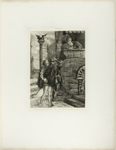 Owake! Was Ho! Brabantio! Platte 1 (Akt 1, Szene 1) aus Othello von Théodore Chassériau