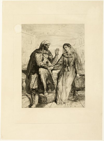 Sie dankte mir, Platte zwei aus Othello von Théodore Chassériau