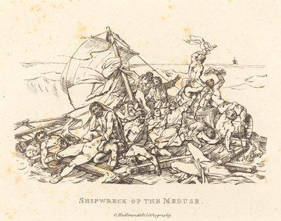Schiffbruch der Medusa von Théodore Gericault and Nicolas Toussaint Charlet