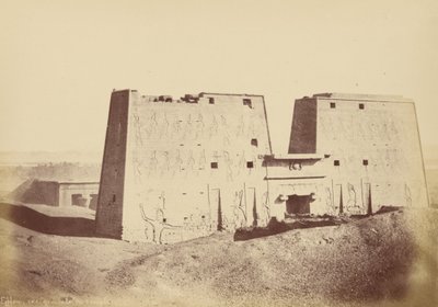 Übersicht des Tempels von Edfu von Théodule Devéria