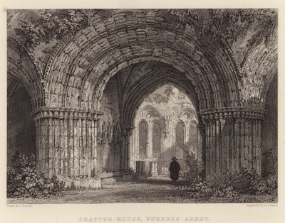 Kapitelhaus, Furness Abbey von Thomas (after) Allom