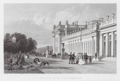 Chatsworth, Derbyshire von Thomas (after) Allom