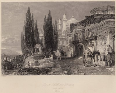 Emir Sultan, Brusa, Kleinasien, Brousse von Thomas (after) Allom