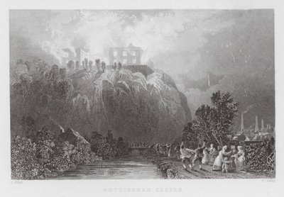 Nottingham Castle von Thomas (after) Allom
