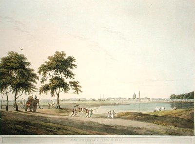 Teil der Schwarzen Stadt, Madras, Tafel 34 aus 