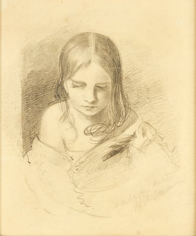 Eine Skizze aus der Natur, angeblich Ines Fletcher von Thomas (after) Lawrence