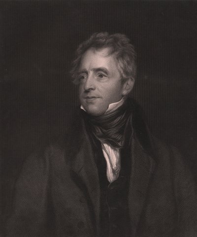 Porträt des englischen Schauspielers John Fawcett (1768-1837), Kupferstich von W J Edwards nach einem Gemälde von Thomas Lawrence, 23x32 cm, Virtue and Co Publisher, London von Thomas (after) Lawrence