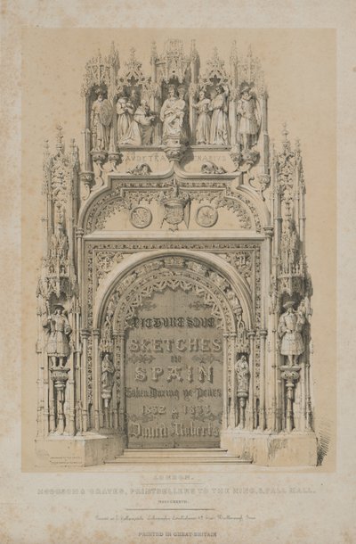 Malerische Skizzen in Spanien: Titelseite von Thomas Allom