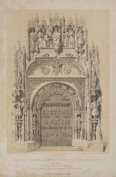 Malerische Skizzen in Spanien: Titelseite, 1837 von Thomas Allom