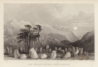 Der Druidenstein nahe Keswick von Thomas Allom