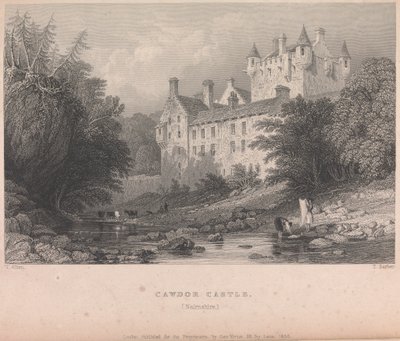 Cawdor Castle, Narnshire (veröffentlicht von G. Virtue); Seite 59 (Band Eins) von Thomas Barber