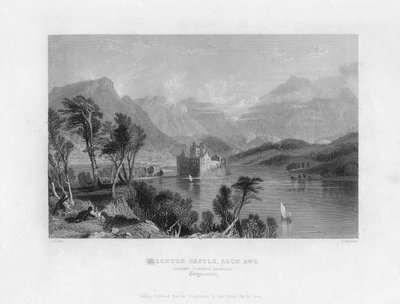 Kilchurn Castle, Loch Awe, Blick Richtung Dalmally, Argyleshire, 19. Jahrhundert von Thomas Barber
