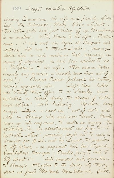 Thomas Butler Gunn Tagebücher - Band 18, Seite 198, 29. Januar 1862 von Thomas Butler Gunn
