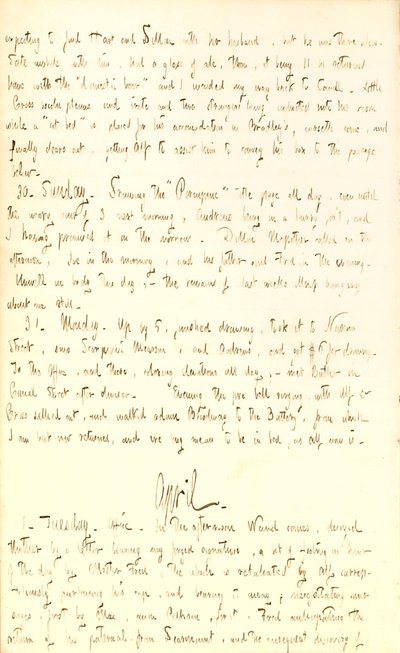 Thomas Butler Gunn Tagebücher - Band 2, Seite 70, 29. März - 1. April 1851 von Thomas Butler Gunn