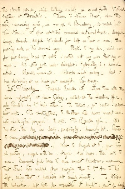 Thomas Butler Gunn Tagebücher - Band 5, Seite 21, 25.-26. August 1852 von Thomas Butler Gunn