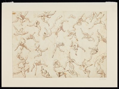 Blatt mit Figurenstudien von Thomas Carwitham