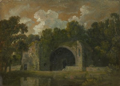 Ruinen in einer Landschaft von Thomas Churchyard