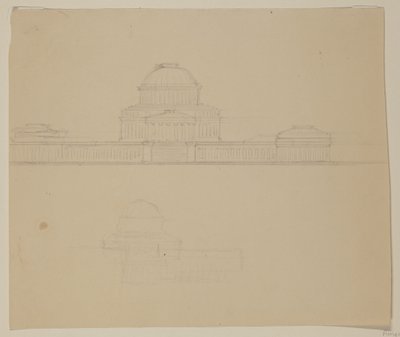 Ansicht des Ohio State House, ca. 1838 von Thomas Cole